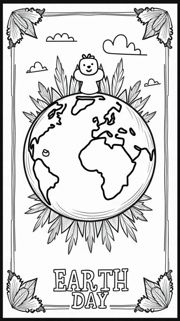 printable earth day coloring pages